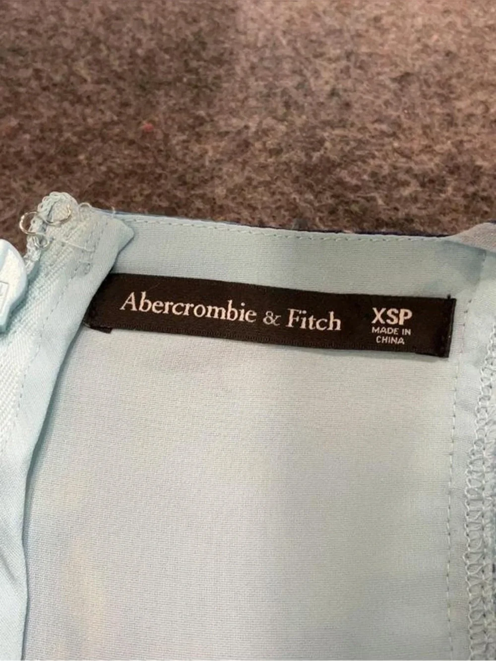 Abercrombie & Fitch Light Blue Floral Smocked Maxi Dress
